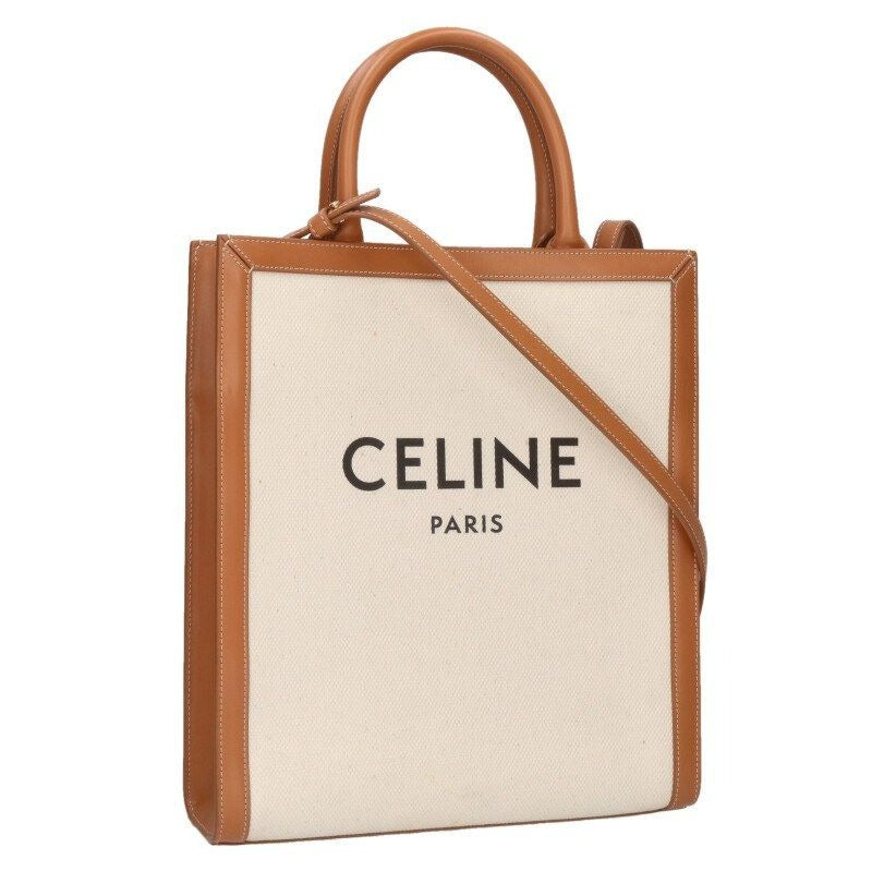 Celine Vertical Cabas Mall Canvas Logo Tote Bag Men's