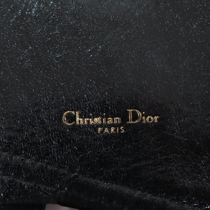 Christian DIOR B0049cnoh Leather Belt With Saddle Pouch Waist Bag Black Gold