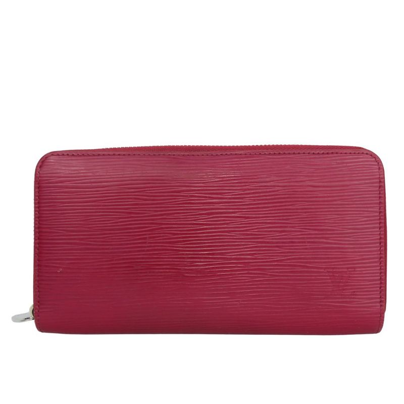 Louis Vuitton Long Wallet Zippy Wallet M61858 Epi Leather Fuchsia Bordeaux
