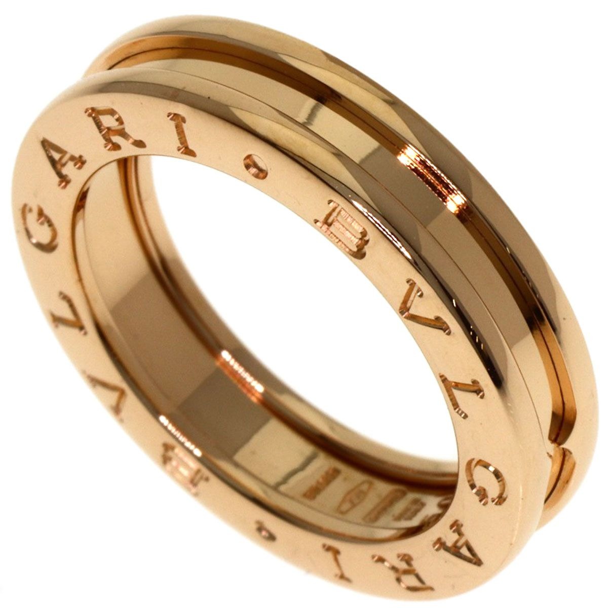 Bvlgari B-zero One Band 50 Ring 18k Pink Gold