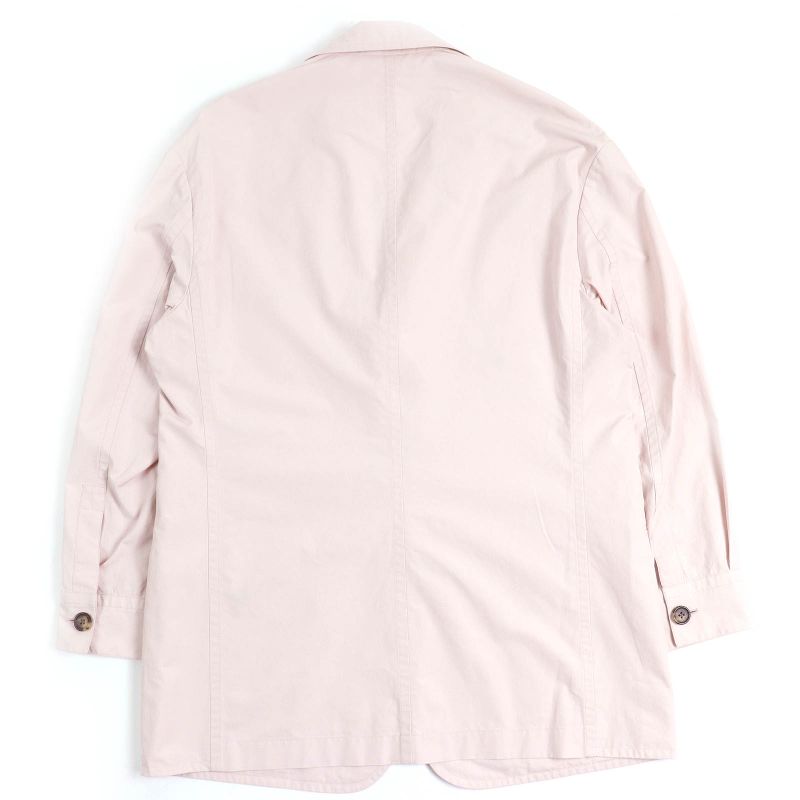 Hermes 23SS 100% Cotton Pocket Design Single Tailored Jacket Light Pink 48 Made