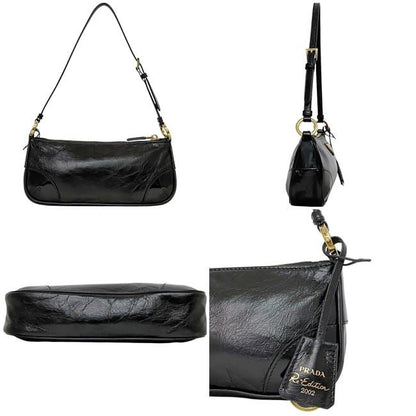 Prada Semi Shoulder Bag Black NERO Reedition2002