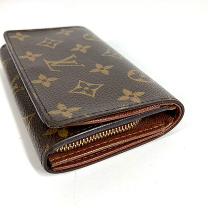 Louis Vuitton Bifold Wallet Portefeuille Trésor M61736 Monogram Canvas Brown