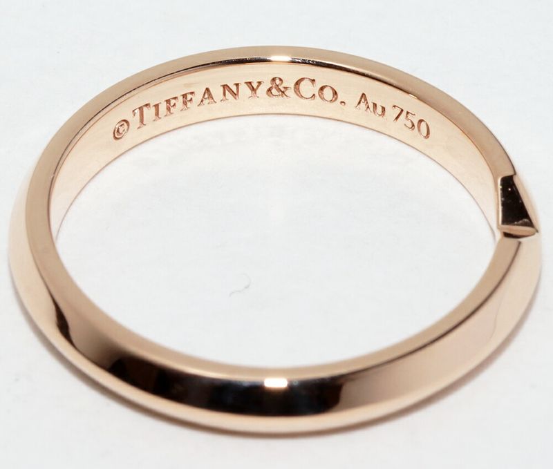 Tiffany & Co Ring 18K Pink Gold Nesting Narrow Band Ring