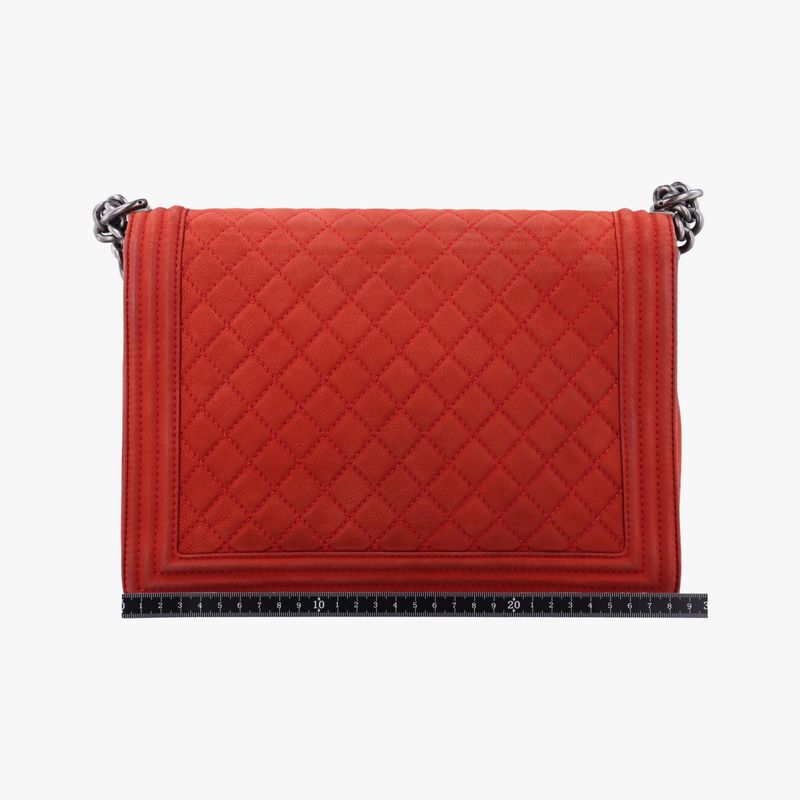 Chanel Boy Chanel Red Leather A67087 18660418