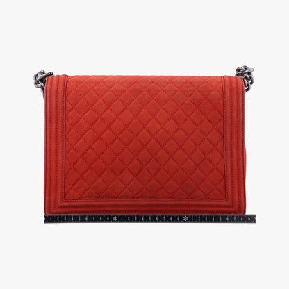 Chanel Boy Chanel Red Leather A67087 18660418