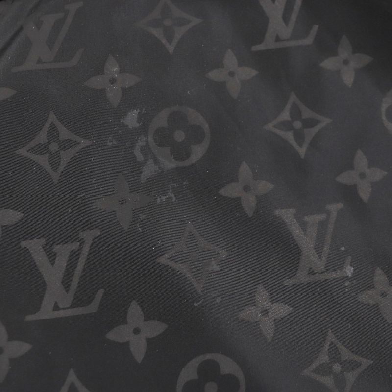  Louis Vuitton 22AW Hnk48w Mid-length Monogram Windbreaker Hoodie Black 50