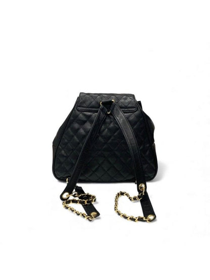 Chanel Chanel Bag Backpack Rucksack Black Gold Quilted Turn Lock