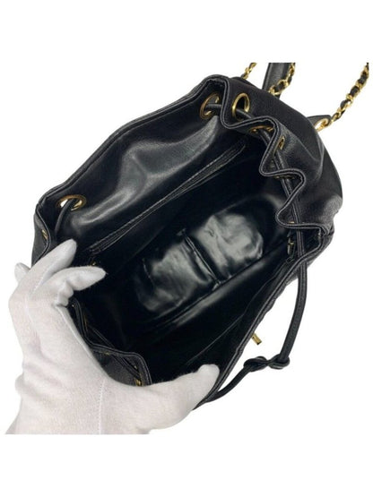 Chanel Chanel Bag Backpack Rucksack Black Gold Quilted Turn Lock