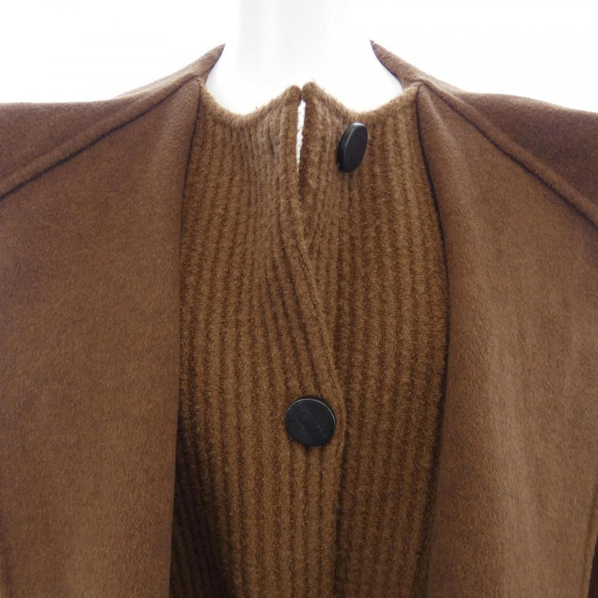 Hermes Knit Details Double Face Coat — view 5