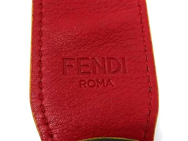 Fendi Leather Bag Shoulder Strap Crossbody Shoulder Women's Men's Gray Az8608