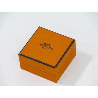 Hermes H Cube Earrings GP Gold Plated Ivory Accessories Jewelry — view 8