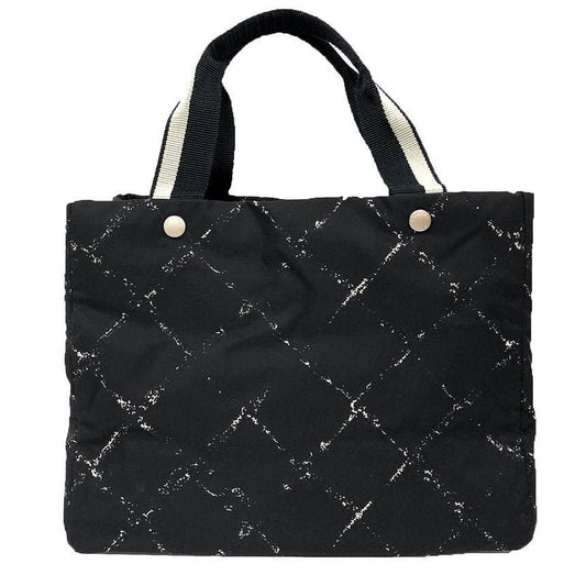 Chanel Travel Line Tote MM Black Vintage