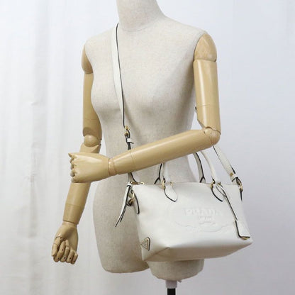 Prada 2WAY Bag 1ba111 2EBJ F0009 Handbag Leather Women