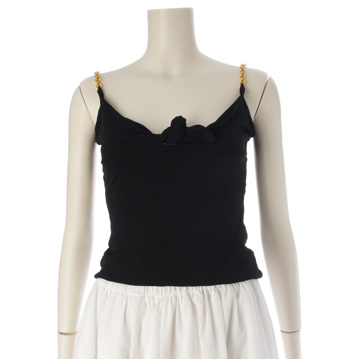 Gucci S Rayon Era Marina Chain Top Camisole Black