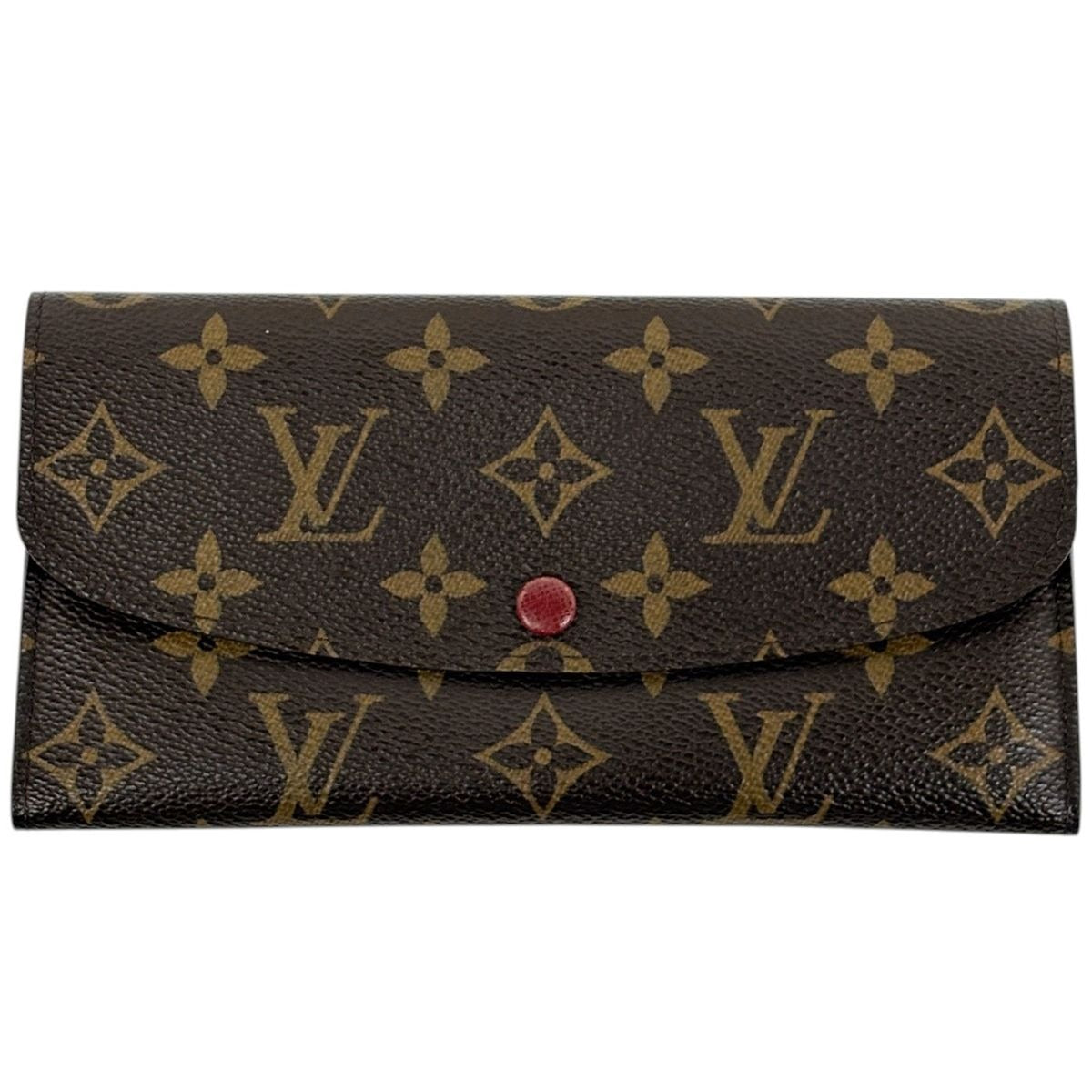 Louis Vuitton Portefeuille Emily Bifold Long Wallet Monogram Fuchsia