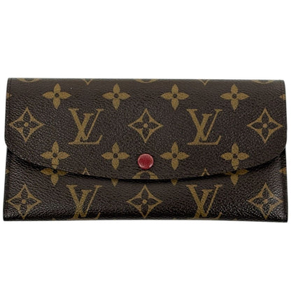 Louis Vuitton Portefeuille Emily Bifold Long Wallet Monogram Fuchsia