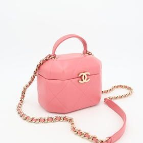 Chanel Handbag Quilted Vendome Vanity Lambskin 2-way Shoulder Bag