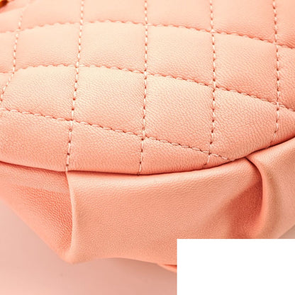 Chanel Quilted Lambskin Pink Chain Belt Bag — view 7