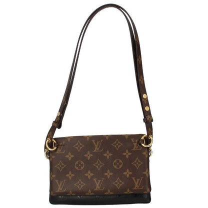 Louis Vuitton Pochette Lv3 M45412 Monogram Women's Shoulder Bag Brown Excellent