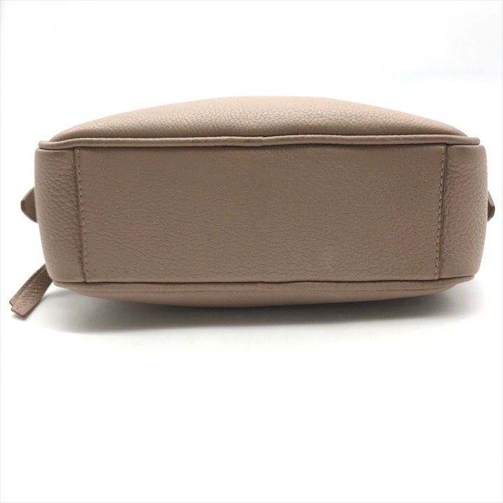 Prada Leather Pouch Gold Pink Beige Case