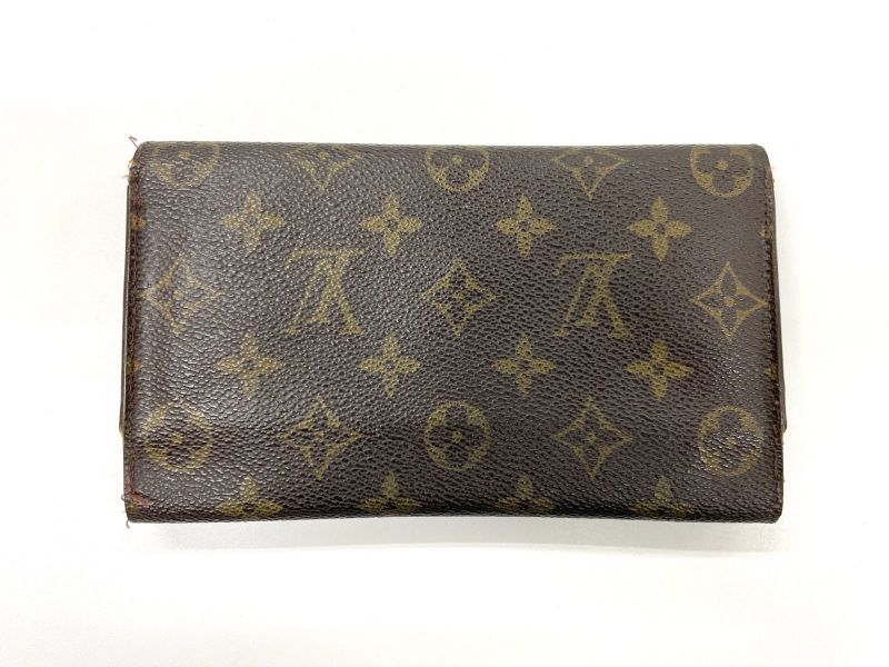 Louis Vuitton Monogram Porte Trésor International Long Wallet M61215 Brown Made