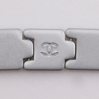 Chanel Coco Mark 99P Metal Silver Ladies 23.5g Bracelet