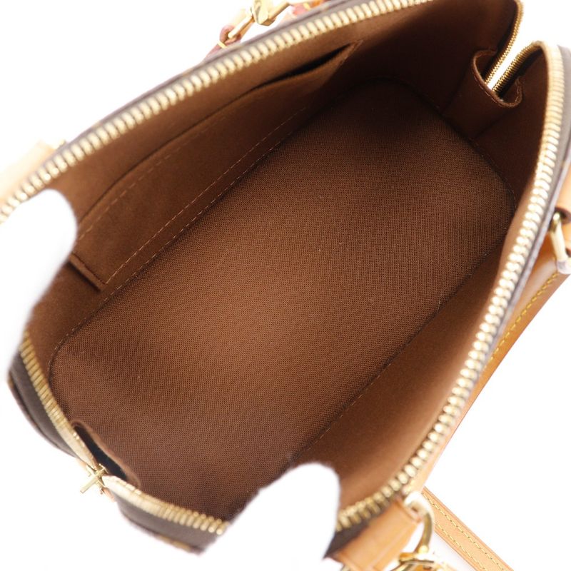 Louis Vuitton Alma BB 2WAY Shoulder M53152 Monogram Canvas Brown Sn3199 Ladies