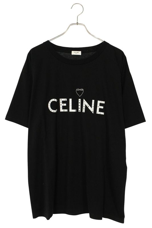 Celine 2x67a671q Studded Heart Logo T-shirt Men's XL