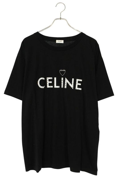 Celine 2x67a671q Studded Heart Logo T-shirt Men's XL