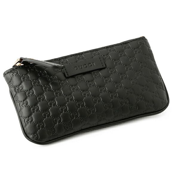 Gucci Coin Case Micro Guccissima Black