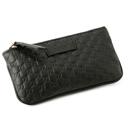 Gucci Coin Case Micro Guccissima Black