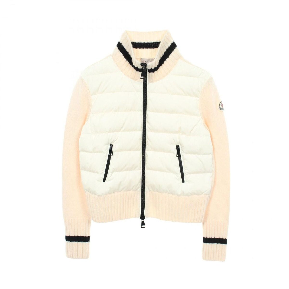 Moncler Down Jacket Knit Switch Nylon Wool