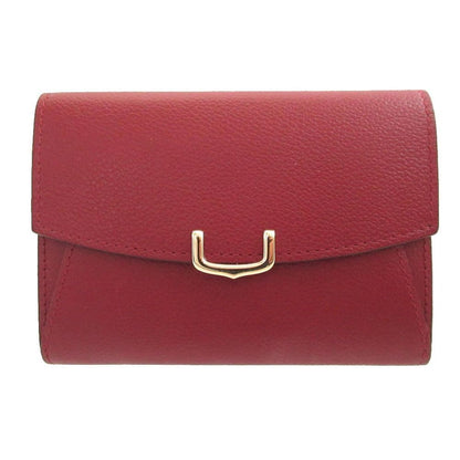 Cartier C de Cartier Leather Gold Purple Compact Wallet