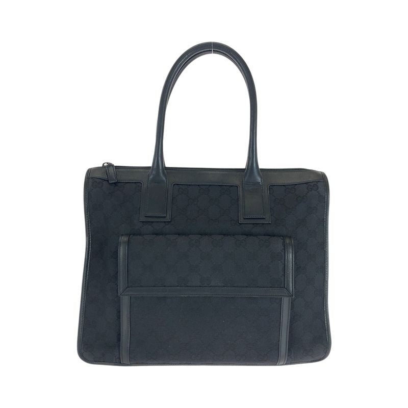 Gucci Black Silver Hardware GG Canvas 000 0854 Shoulder Bag