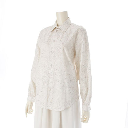 Louis Vuitton Monogram L/S Shirt Blouse Top White XS