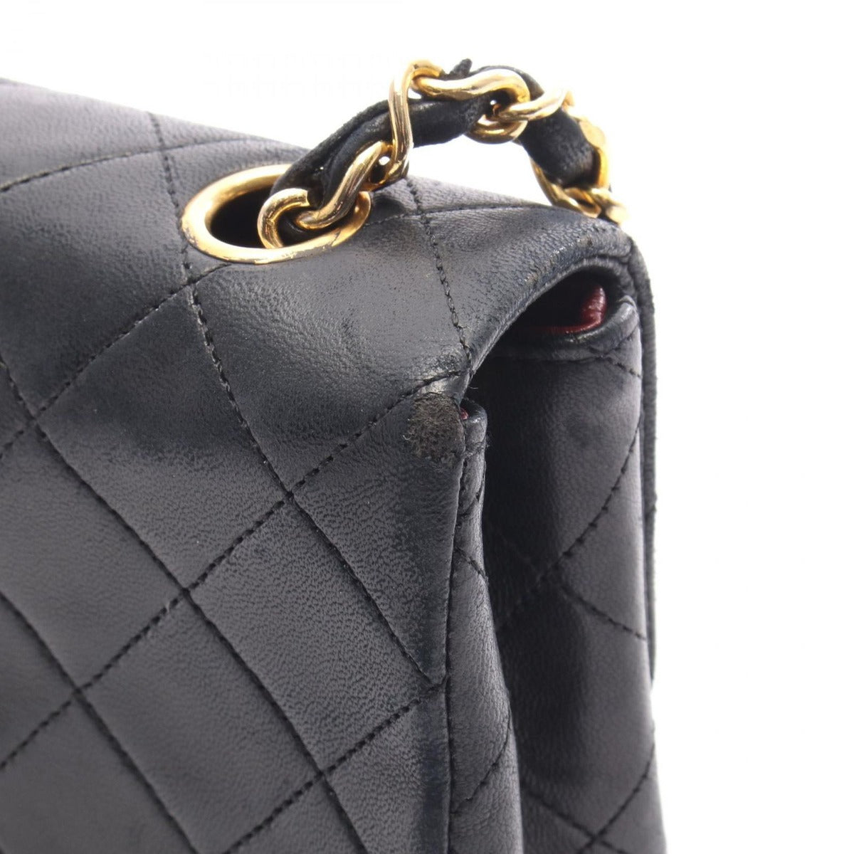 Chanel Shoulder Bag Mini Quilted 20 Black Lambskin Mini Chain — view 11