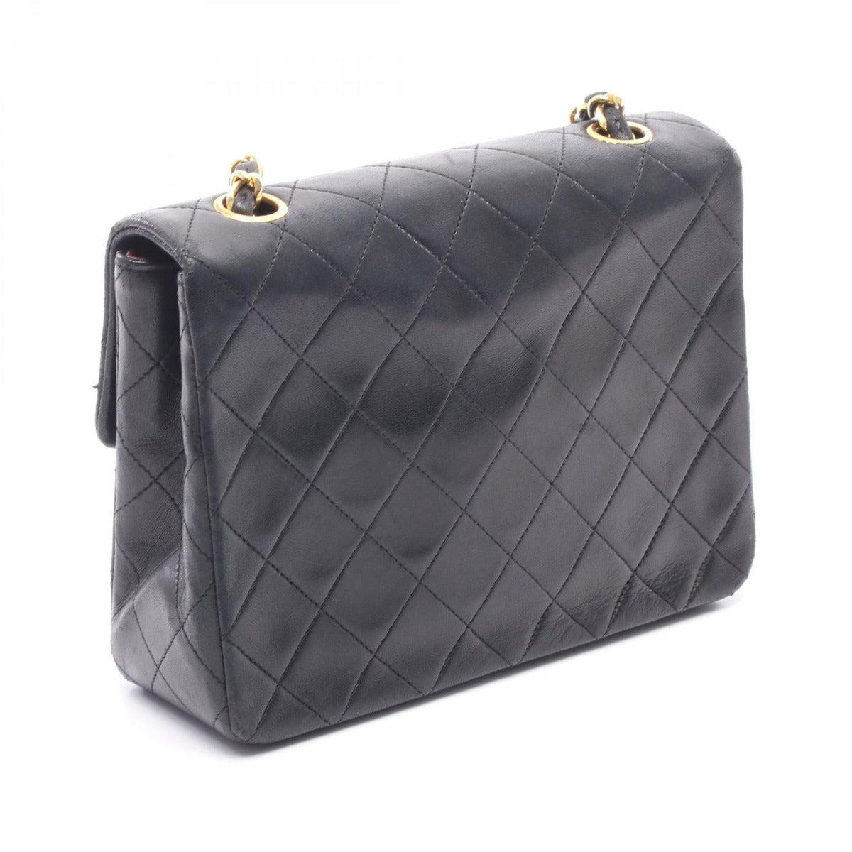 Chanel Shoulder Bag Mini Quilted 20 Black Lambskin Mini Chain — view 2