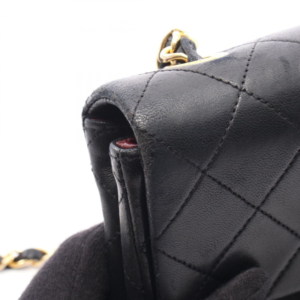 Chanel Shoulder Bag Mini Quilted 20 Black Lambskin Mini Chain — view 7