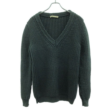 Balenciaga V-Neck Knit Sweater 279468 Green 38