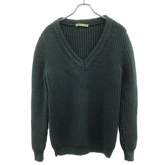Balenciaga V-Neck Knit Sweater 279468 Green 38