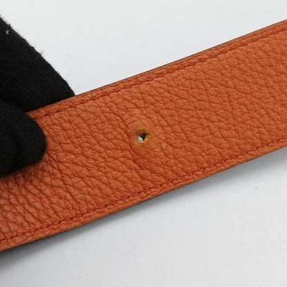 Hermes Vintage H Orange Leather M 85 CO