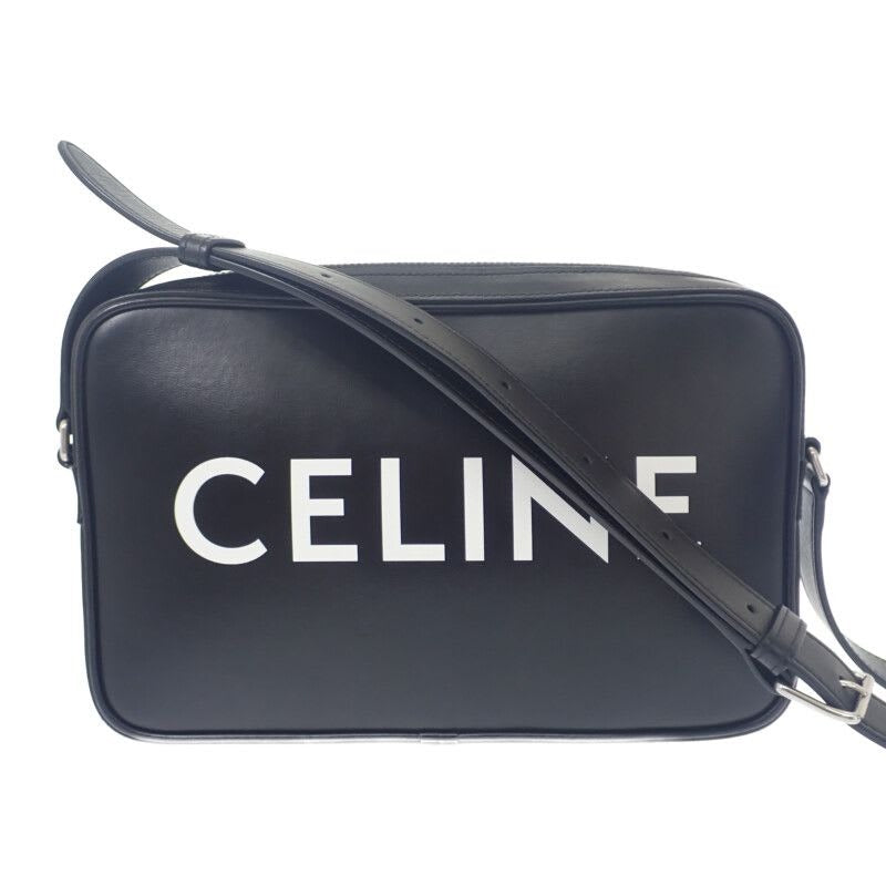 Celine Medium Messenger dot.38 si Shoulder Bag Calf Black Silver Hardware