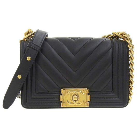 Chanel V-Stitch Mini Boy Shoulder Bag