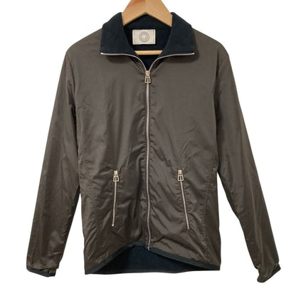 Hermes Sellier Lining Fleece Stretch Nylon Jacket S Brown