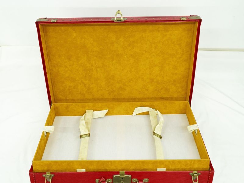 Authentic Louis Vuitton LV Arzeal 75 Epi Leather Trunk Travel Bag Handbag