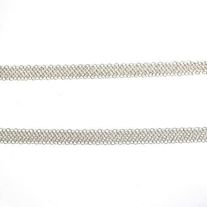 Tiffany & Co Necklace Open Heart Mesh Chain Ag925 SV Pendant Jewelry