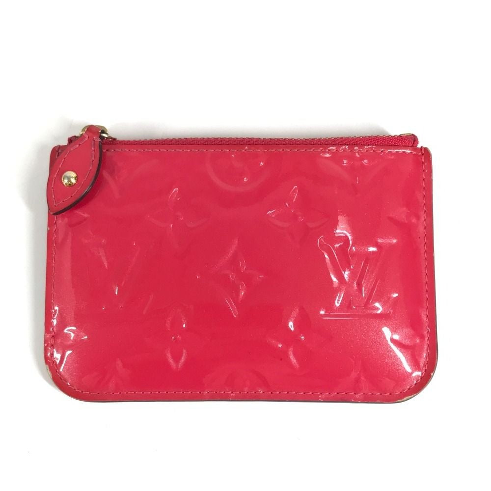 Louis Vuitton Coin Case Pochette Cles NM Monogram Vernis Canvas Pink