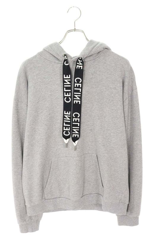 Celine 2y468670q Logo Drawcord Pullover Hoodie Men's L