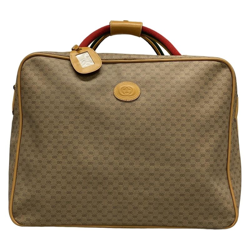 Gucci Boston Bag Old Guccisherry 1239 Beige X Light Brown X Multi Leather